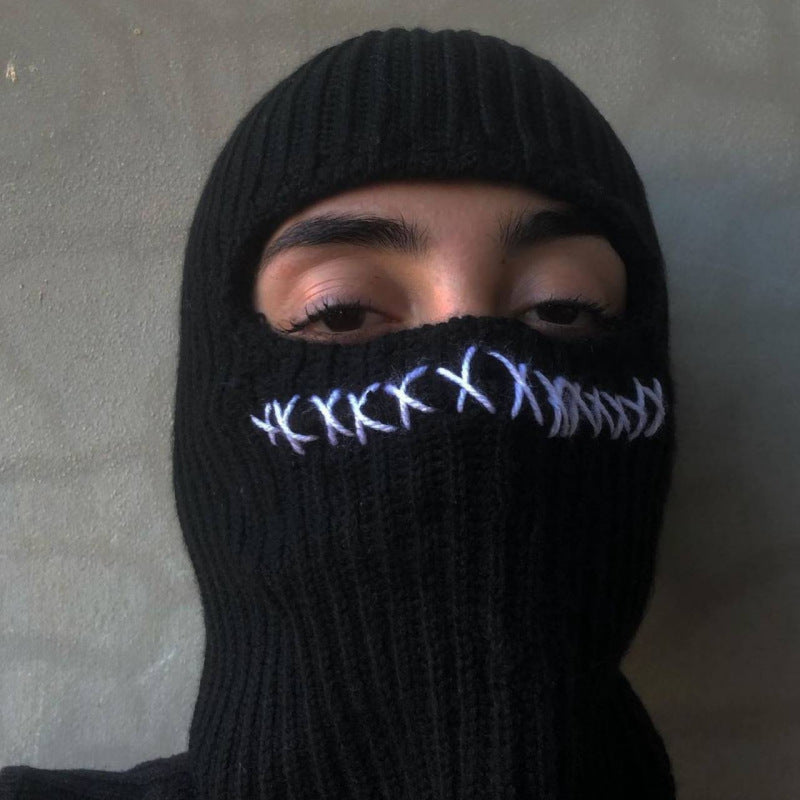 Pullover Windproof Neck Protection Handmade Knitted Hat