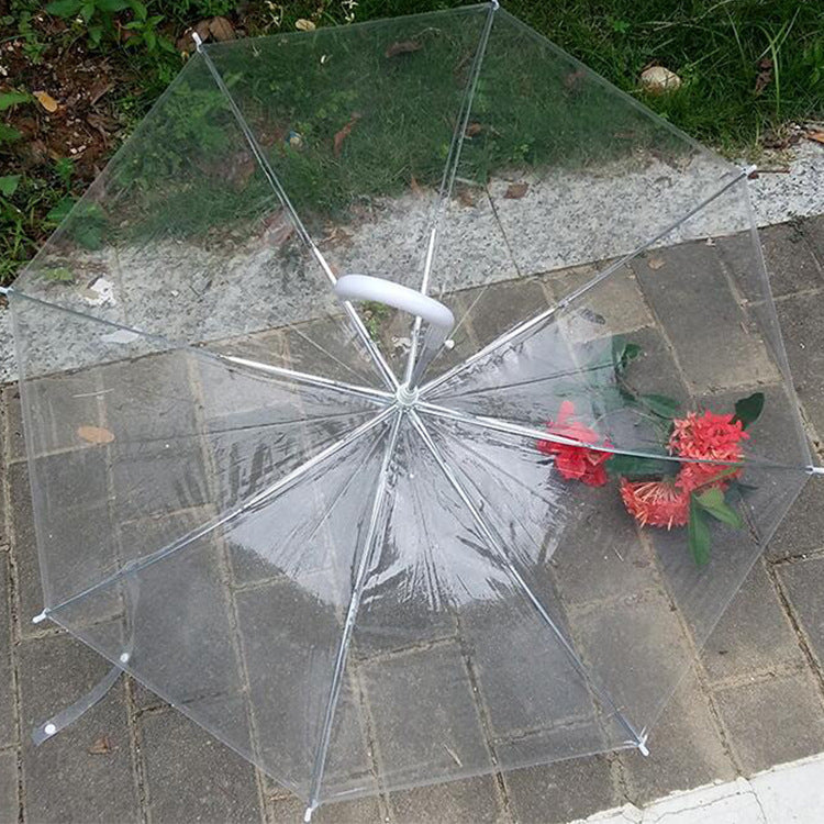 SPONSOREDDome Umbrella Transparent Clear See Through Plastic PVC Wedding Brolly Decal