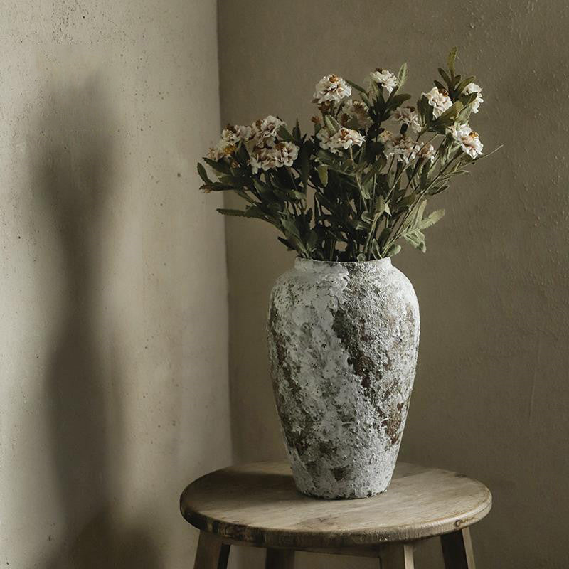 Vintage Countertop Stoneware Dried Flower Vase Ornament