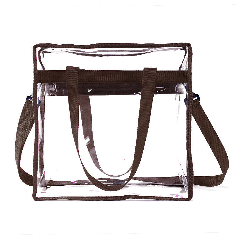 Women's Pvc Shoulder Messenger Bag Transparent