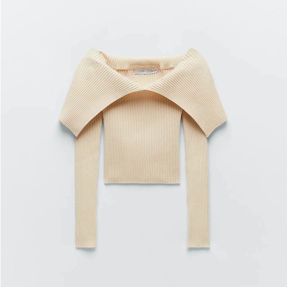 New Style Big Lapel Solid Color Sweater For Autumn And Winter
