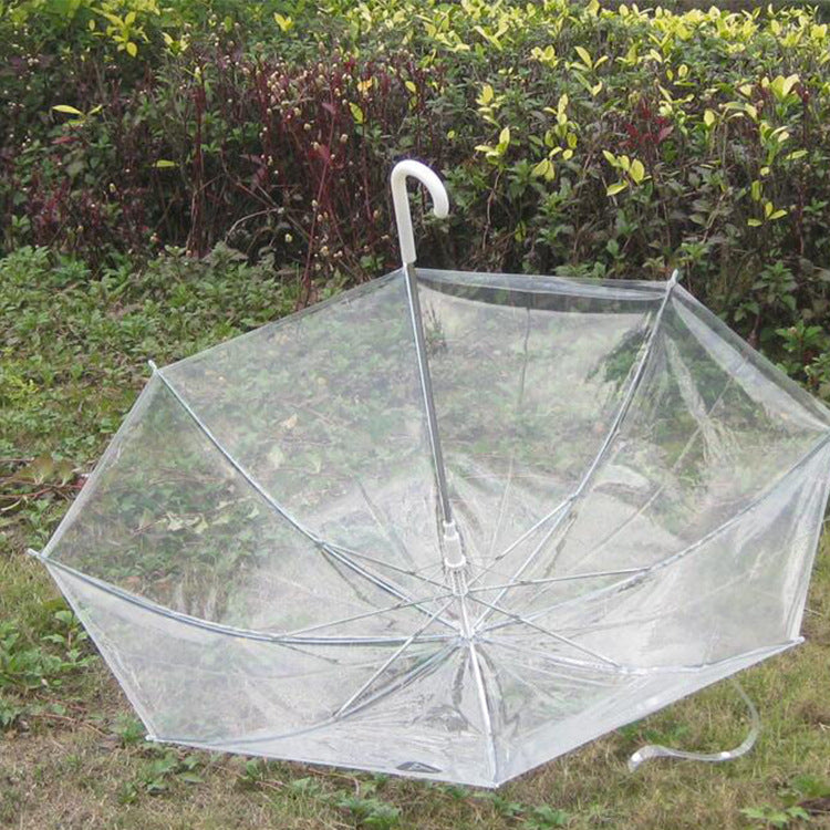 SPONSOREDDome Umbrella Transparent Clear See Through Plastic PVC Wedding Brolly Decal