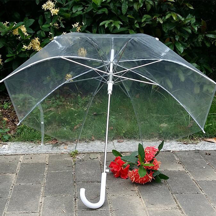 SPONSOREDDome Umbrella Transparent Clear See Through Plastic PVC Wedding Brolly Decal