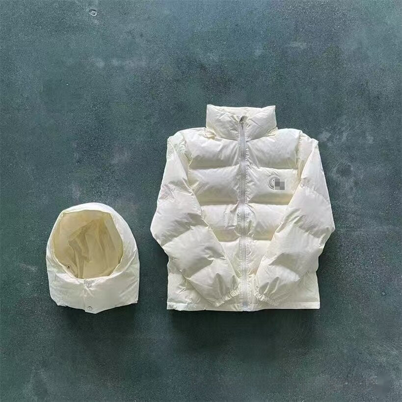 Stand Collar Warm Thickened Hooded Versatile Men's Jacket