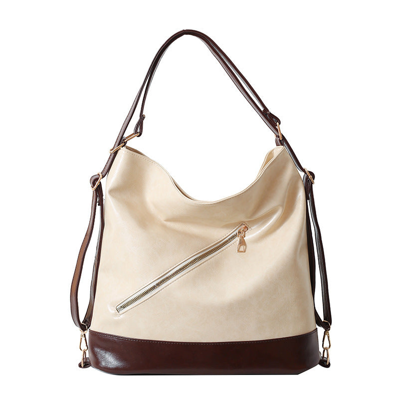 Retro Commuter Texture Large Capacity Korean Style Messenger Bag