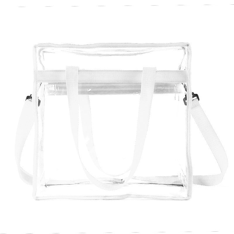 Women's Pvc Shoulder Messenger Bag Transparent