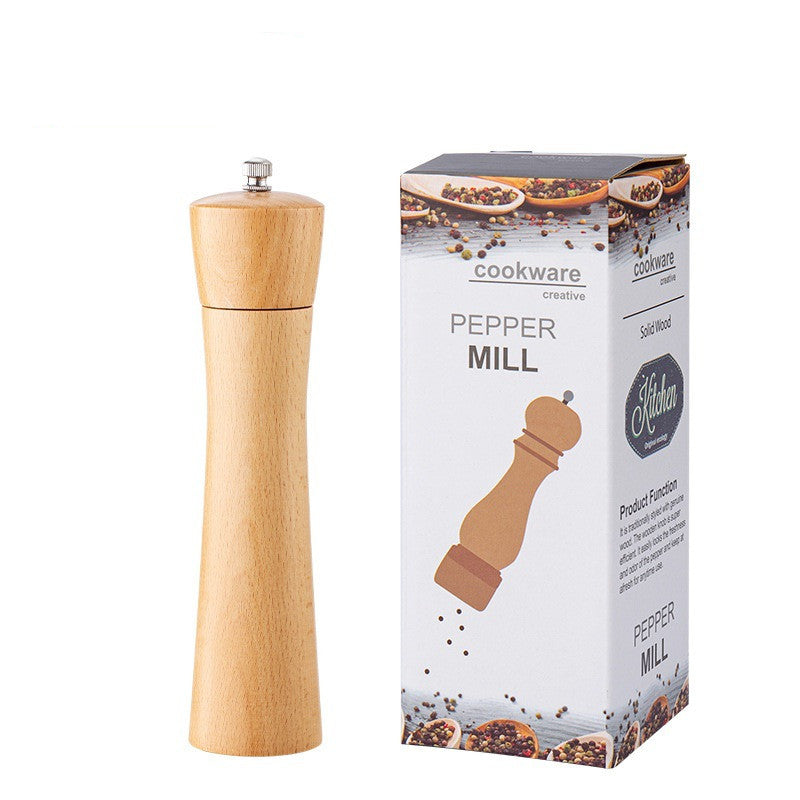Manual Beech Wood Pepper Black Pepper Bottle