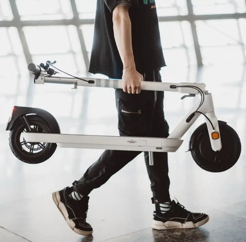 26lb Ultra-Light E-Scooter W - Hidden Handle - 22 Mi Real Range, Folds Fast