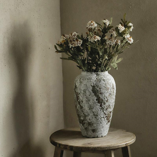 Vintage Countertop Stoneware Dried Flower Vase Ornament