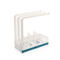 Drain Rack Sponge Storage Rack with Tray Perforation-free Vertical Wall Hanging Rag Rack for Kitchen Supplies