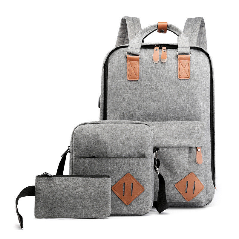 Backpack Male Business Casual USB Computer Backpack Large Capacity