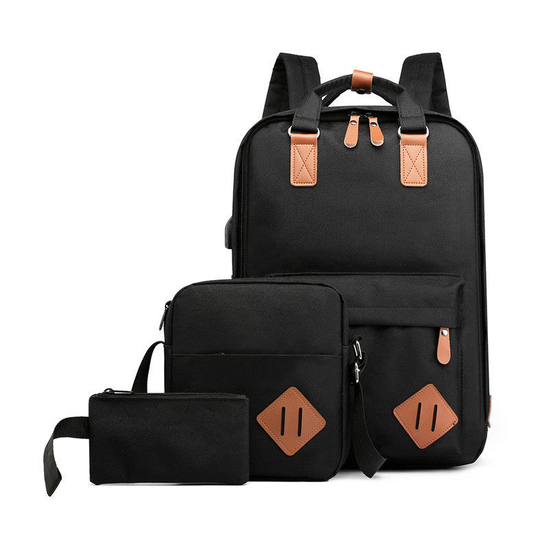 Backpack Male Business Casual USB Computer Backpack Large Capacity