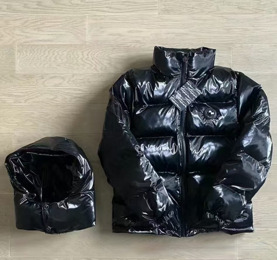 Stand Collar Warm Thickened Hooded Versatile Men's Jacket