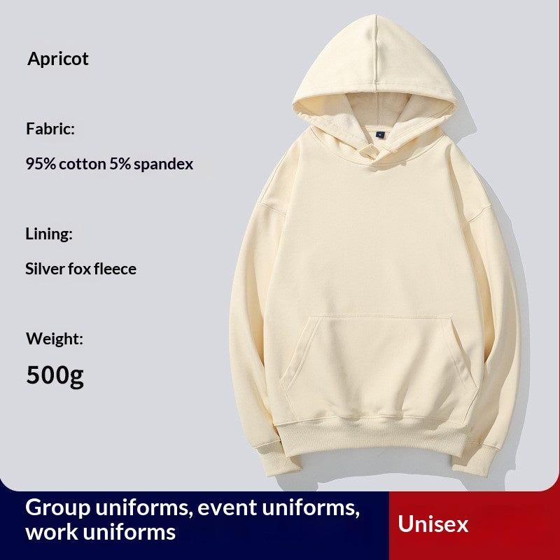 Hooded Hoodie Custom PrintedFor Women With Thickened Velvet