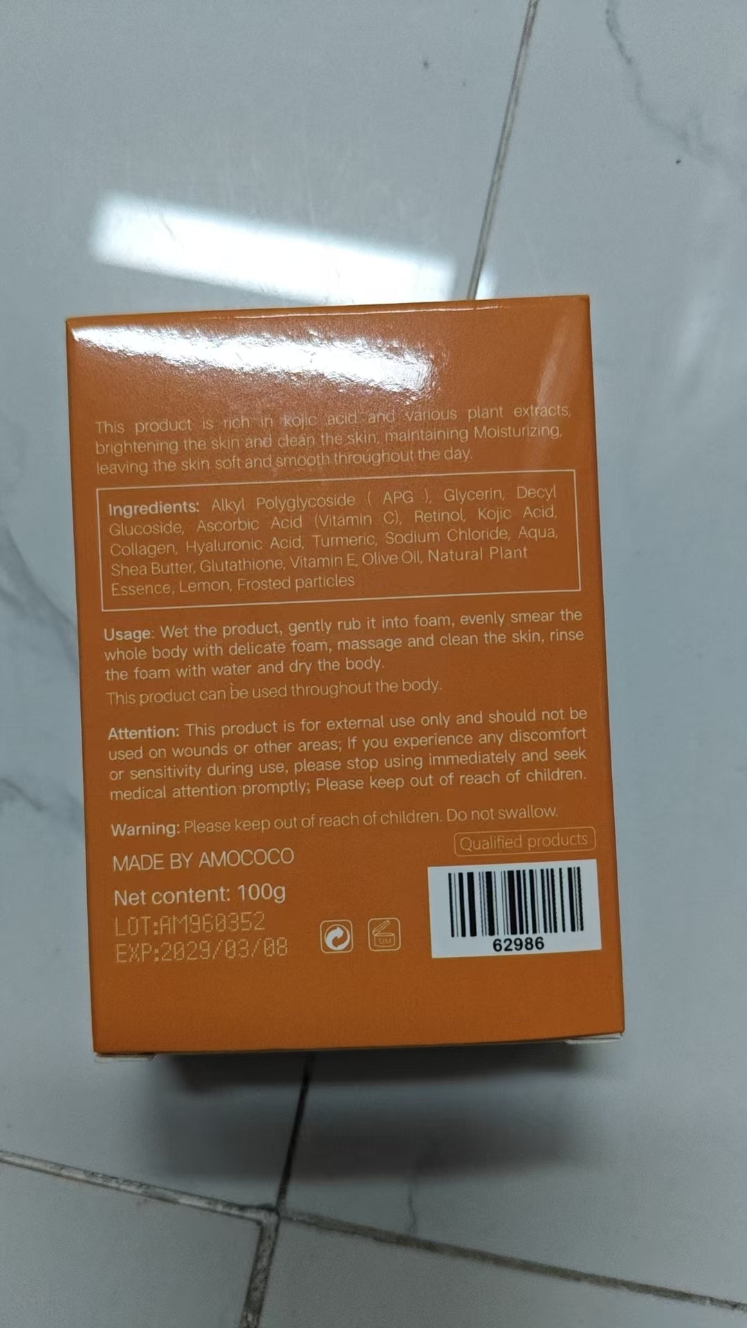 Only Supports Self Pickup With Waybill Turmeric Kojic Acid Brightening Soap, Deep Cleansing & Hydrating Bar For Radiant, Even-Toned Skin