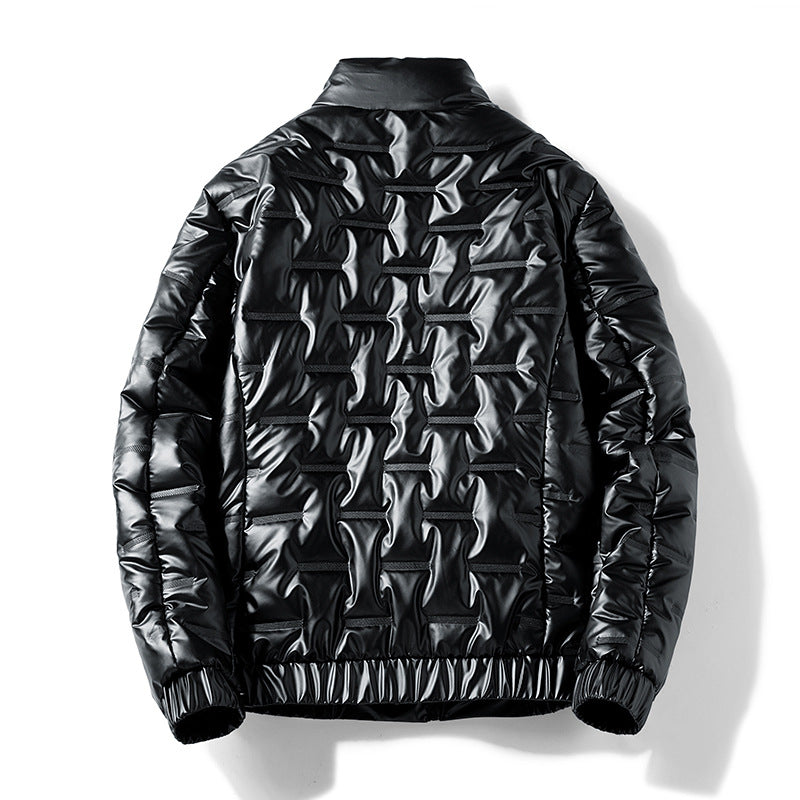 Plus-size Warm Winter Wear Shiny Thick Cotton Coat