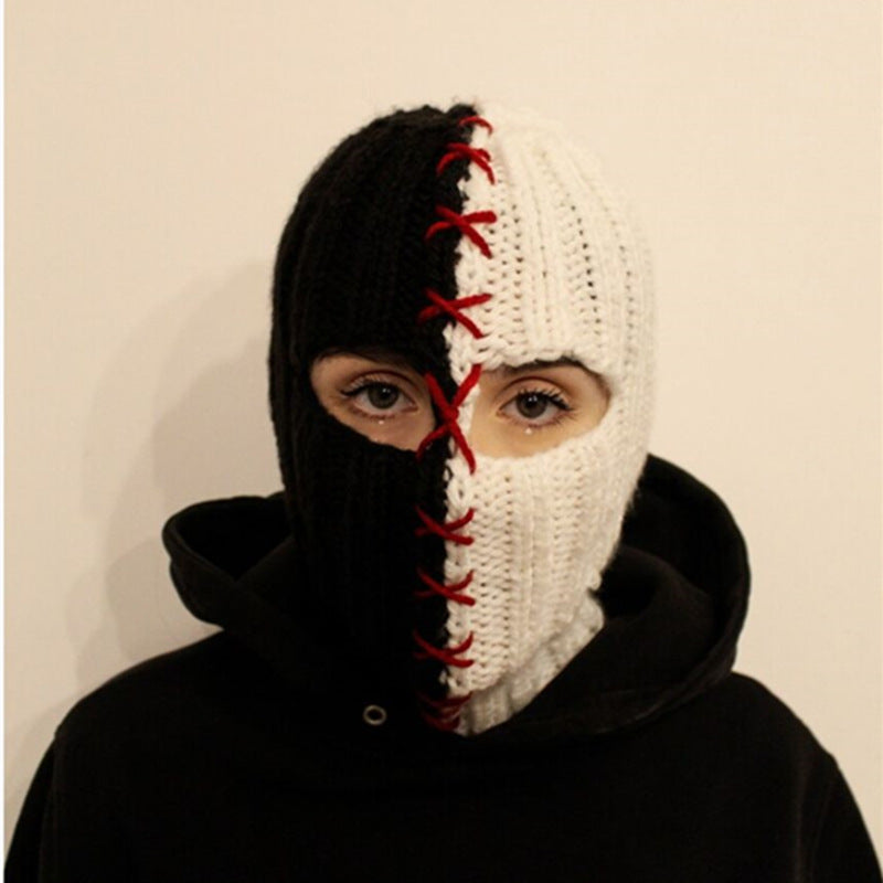 Pullover Windproof Neck Protection Handmade Knitted Hat