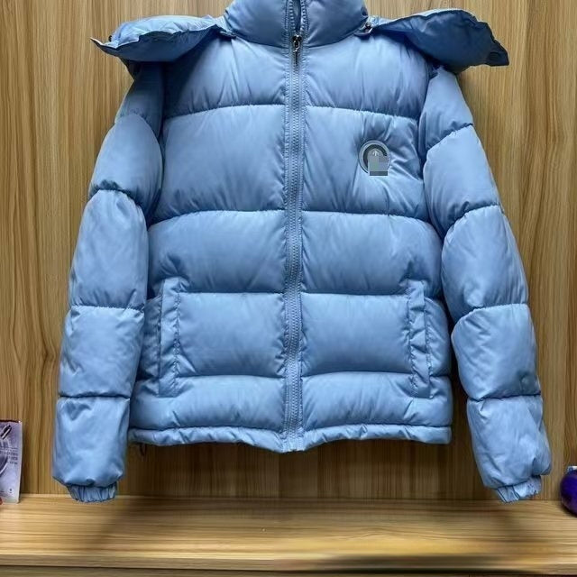 Stand Collar Warm Thickened Hooded Versatile Men's Jacket