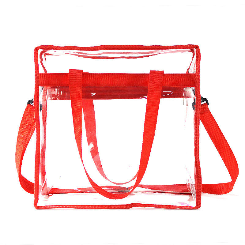 Women's Pvc Shoulder Messenger Bag Transparent