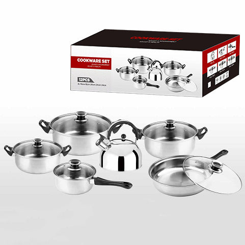 Thickened Stainless Steel Pot Suit