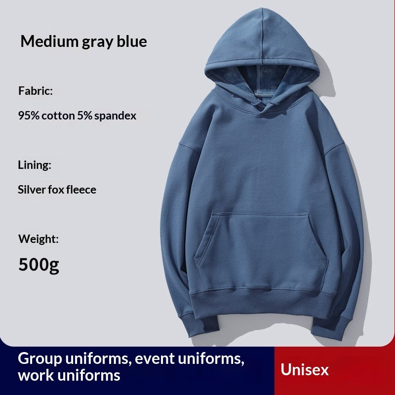 Hooded Hoodie Custom PrintedFor Women With Thickened Velvet