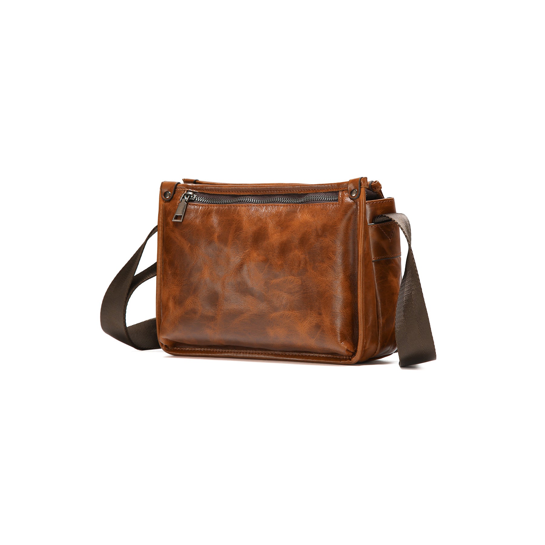 Men's Crossbody Bag Large Capacity Single Shoulder Bag High-end Casual Commuting Bag